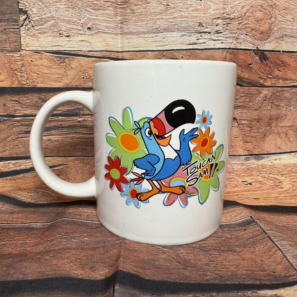 "Toucan Sam" 2002 Kellogg Fruit Loops Mug Coffee Tea Cup Vintage Houston Harvest